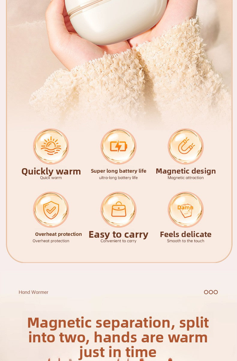 Handwarmer magnetisch scheidbaar