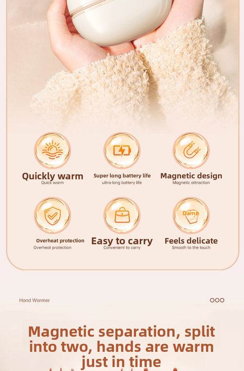 Handwarmer magnetisch scheidbaar